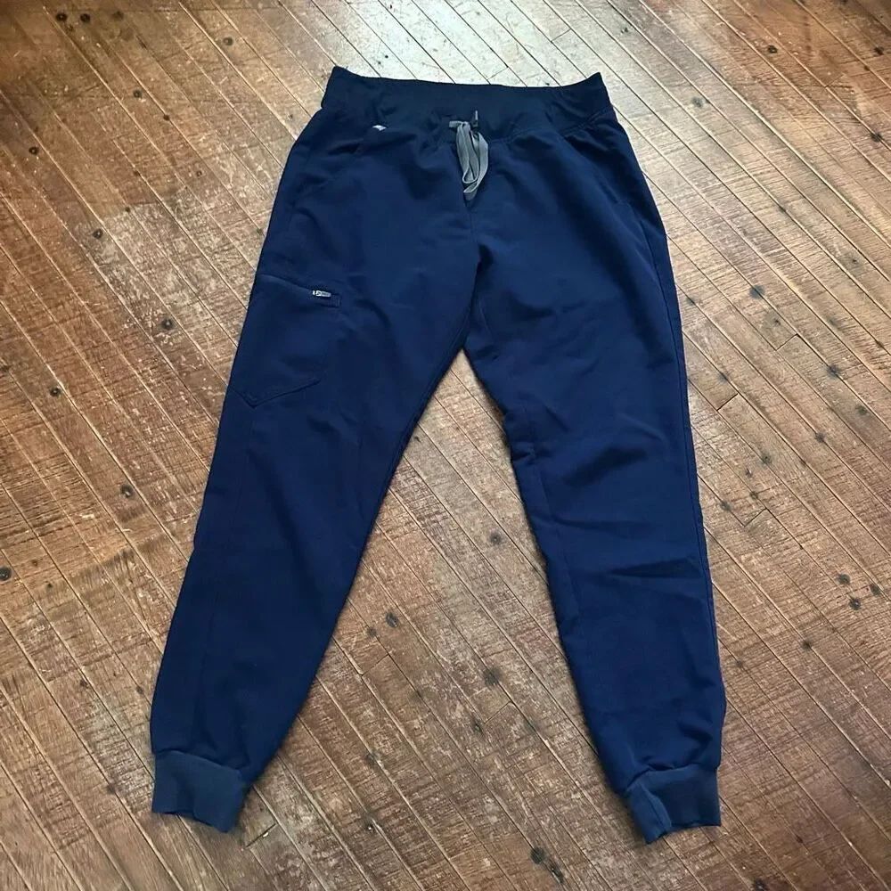 Figs navy blue M technical collection medical scrub pants